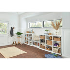 Banc de rangement 3 cubes Southbrook avec coussin gris