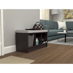 Banc de rangement 3 cubes Southbrook avec coussin gris
