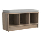 Banc de rangement 3 cubes Southbrook avec coussin gris
