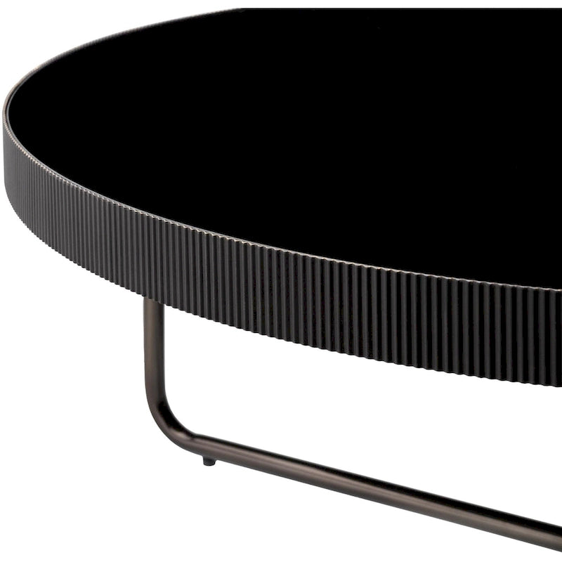 Table basse ronde fabriquée à la main Croyle