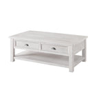 Table basse 2 tiroirs en bois massif Downington
