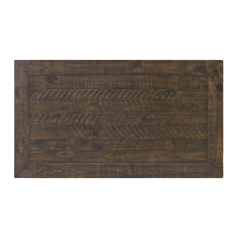 Table basse 2 tiroirs en bois massif Downington