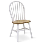 Chaise de salle à manger Windsor en bois massif à dossier à fuseaux