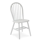 Chaise de salle à manger Windsor en bois massif à dossier à fuseaux