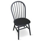 Chaise de salle à manger Windsor en bois massif à dossier à fuseaux