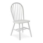 Chaise de salle à manger Windsor en bois massif à dossier à fuseaux