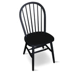 Chaise de salle à manger Windsor en bois massif à dossier à fuseaux