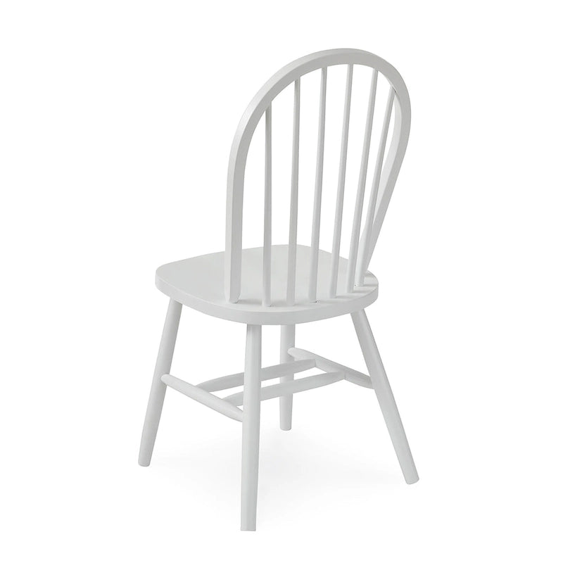 Chaise de salle à manger Windsor en bois massif à dossier à fuseaux