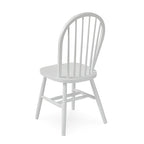 Chaise de salle à manger Windsor en bois massif à dossier à fuseaux