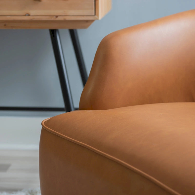 Fauteuil d'appoint Gabriela en similicuir