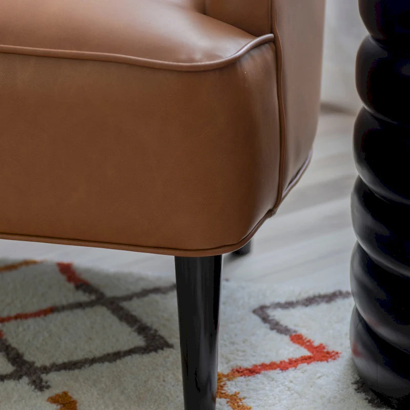 Fauteuil d'appoint Gabriela en similicuir