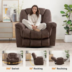 Fauteuil Inclinable Pivotant Oversize Manuel