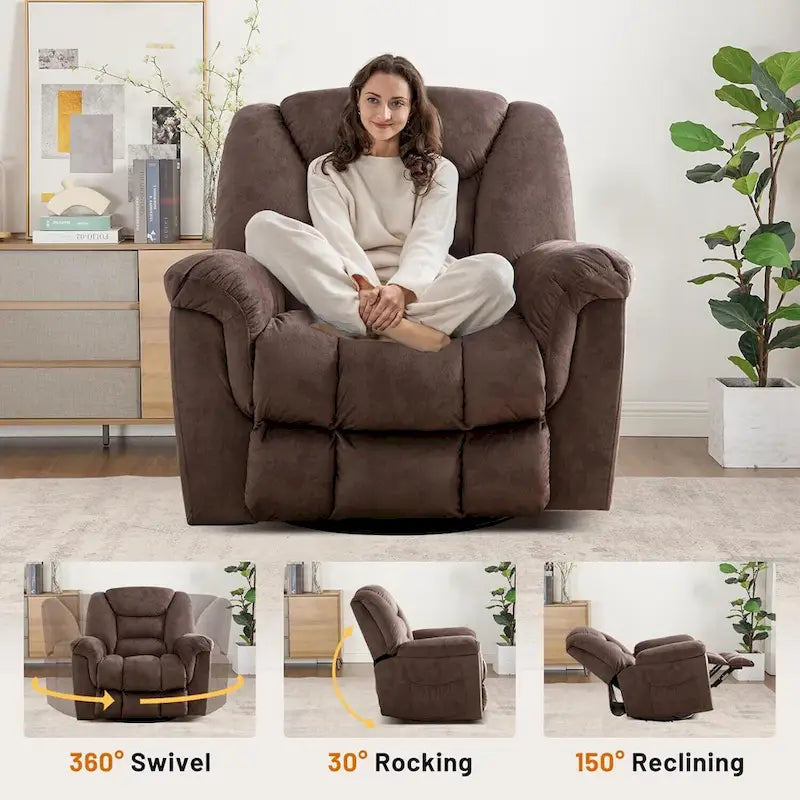 Fauteuil Inclinable Pivotant Oversize Manuel