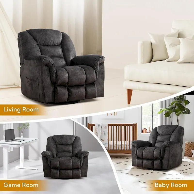 Fauteuil Inclinable Pivotant Oversize Manuel