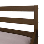 Lit de repos double en bois rustique avec lit gigogne