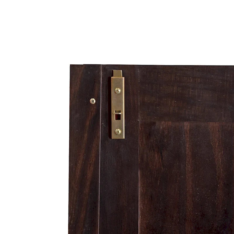 Armoire flexible en bois massif avec poignées en métal ou en bois