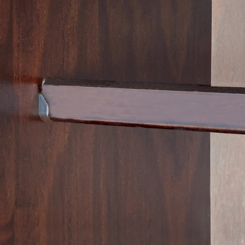 Armoire flexible en bois massif avec poignées en métal ou en bois