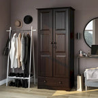 Armoire flexible en bois massif avec poignées en métal ou en bois