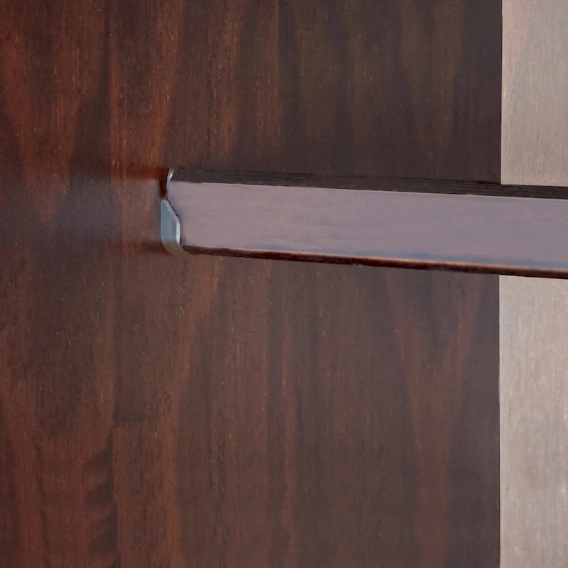Armoire flexible en bois massif avec poignées en métal ou en bois