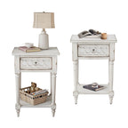 Tables de chevet Mid-Century Modern avec tiroir (lot de 2)