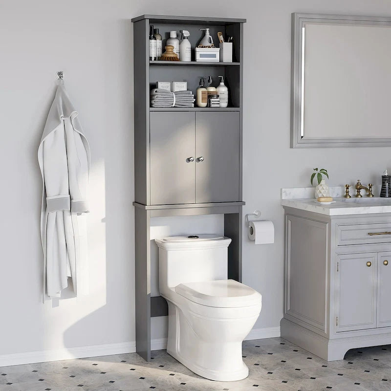 Meuble de rangement pour WC avec porte