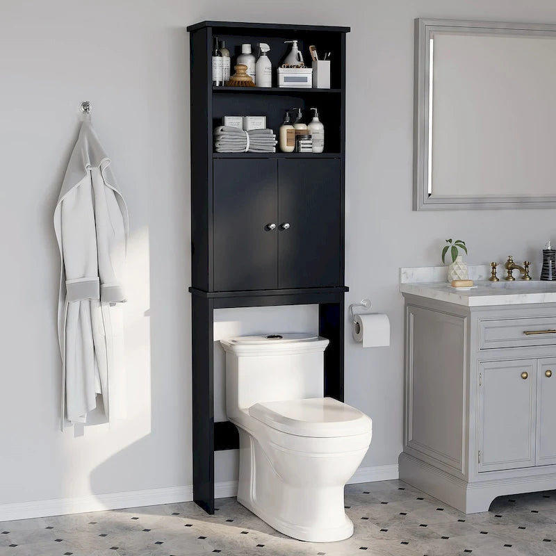 Meuble de rangement pour WC avec porte