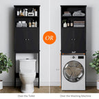 Meuble de rangement pour WC avec porte