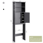 Meuble de rangement pour WC avec porte