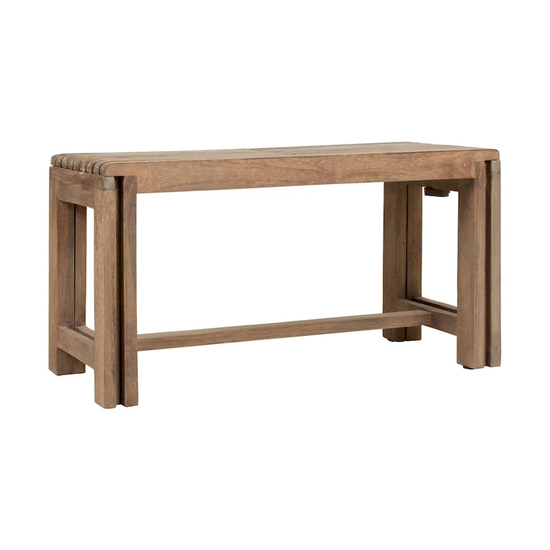 Banc extensible en manguier massif naturel