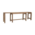 Banc extensible en manguier massif naturel