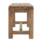 Banc extensible en manguier massif naturel
