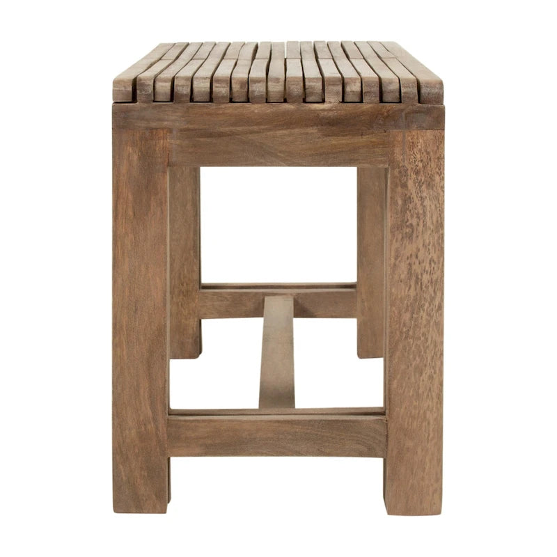 Banc extensible en manguier massif naturel