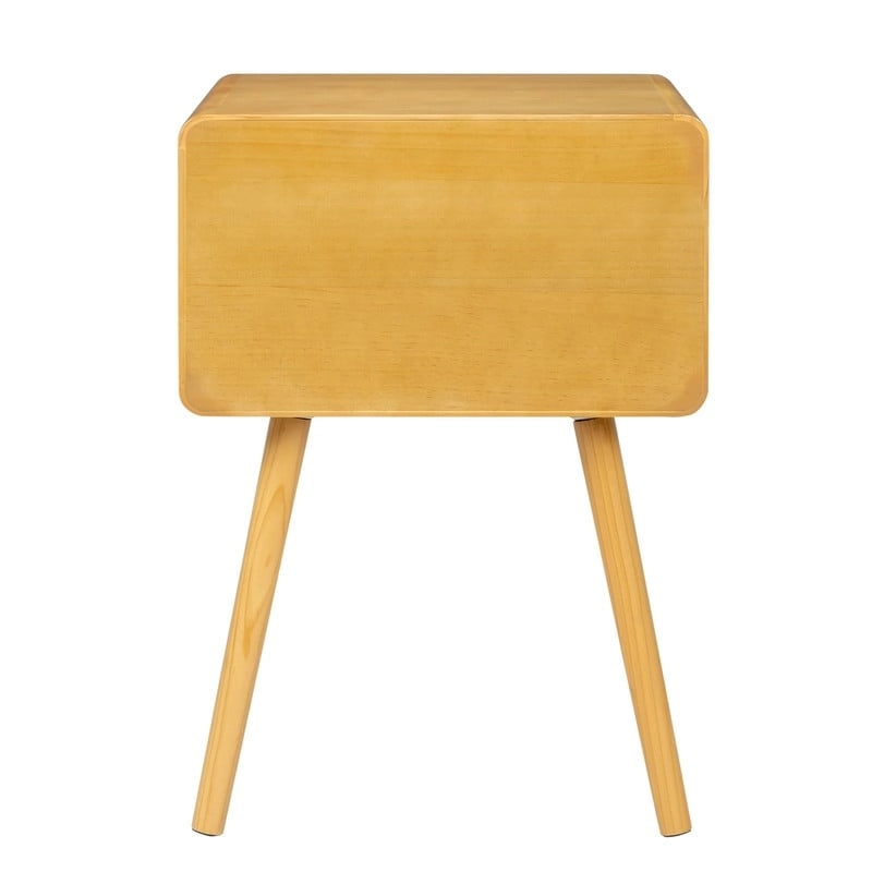 Tables de chevet en bois massif du milieu du siècle pour chambre à coucher