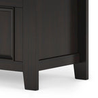 Banc de rangement transitionnel Halifax en BOIS MASSIF, largeur 36 pouces, pour petite entrée - 17P x 36L x 27,8H