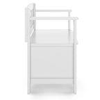 Banc de rangement transitionnel Halifax en BOIS MASSIF, largeur 36 pouces, pour petite entrée - 17P x 36L x 27,8H