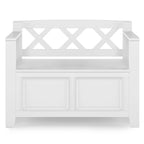 Banc de rangement transitionnel Halifax en BOIS MASSIF, largeur 36 pouces, pour petite entrée - 17P x 36L x 27,8H