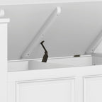 Banc de rangement transitionnel Halifax en BOIS MASSIF, largeur 36 pouces, pour petite entrée - 17P x 36L x 27,8H