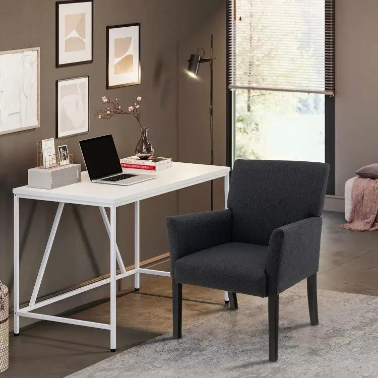 Chaise de réception pour visiteur, fauteuil de salle d'attente - 27,5 x 23 x 35,5 (L x l x H)