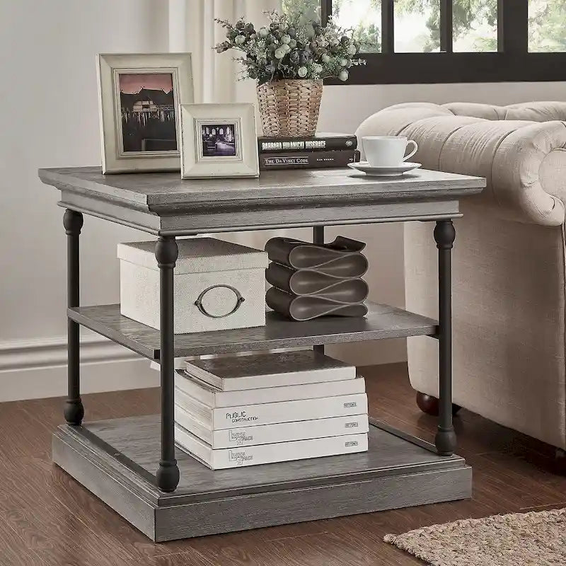 Table d'appoint de rangement accent Barnstone Cornice