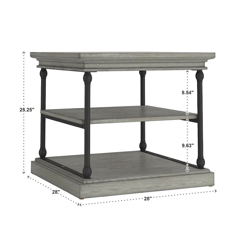 Table d'appoint de rangement accent Barnstone Cornice