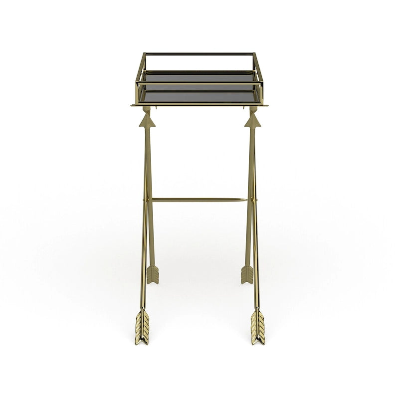 Table d'appoint Jalabert Arrow en métal - 21x14x26