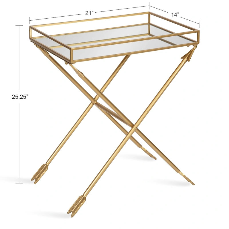 Table d'appoint Jalabert Arrow en métal - 21x14x26