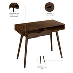Bureau d'ordinateur Nora 40W avec rangement