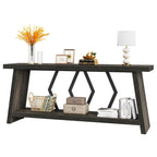 Table console d'appoint de canapé en bois de 180 cm pour entrée