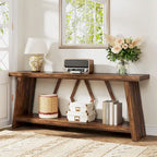 Table console d'appoint de canapé en bois de 180 cm pour entrée
