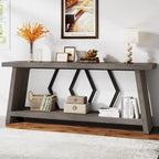 Table console d'appoint de canapé en bois de 180 cm pour entrée