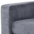 Canapé de 82 pouces, Canapé confortable avec sièges extra profonds, Canapé en velours côtelé pour salon, Causeuse, Coussins de housse de canapé amovible