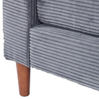 Canapé de 82 pouces, Canapé confortable avec sièges extra profonds, Canapé en velours côtelé pour salon, Causeuse, Coussins de housse de canapé amovible