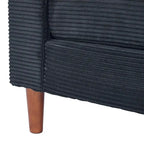Canapé de 82 pouces, Canapé confortable avec sièges extra profonds, Canapé en velours côtelé pour salon, Causeuse, Coussins de housse de canapé amovible