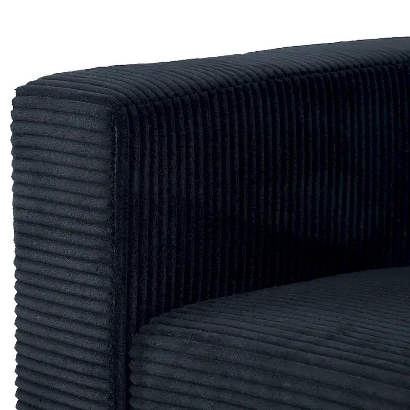 Canapé de 82 pouces, Canapé confortable avec sièges extra profonds, Canapé en velours côtelé pour salon, Causeuse, Coussins de housse de canapé amovible